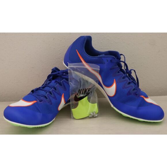 Nike DC8753-401 Men's Sz 11 Blue/Orange Zoom Rival Sprint Track & Field Shoes - Picture 1 of 13